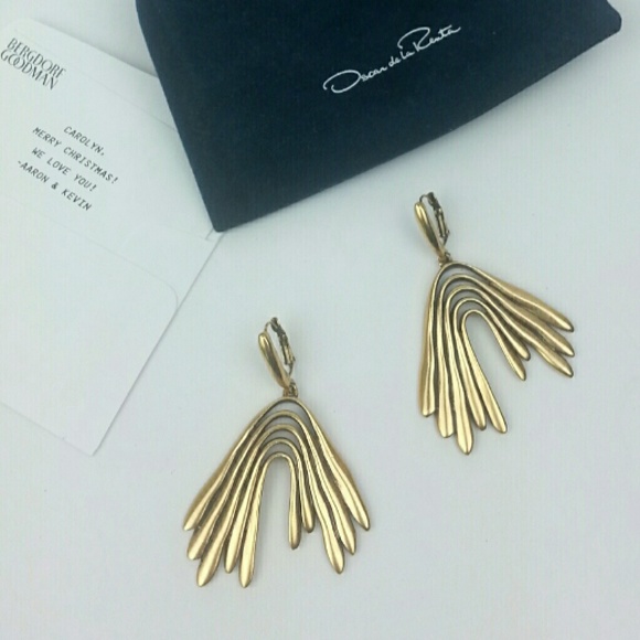 Oscar de la Renta Jewelry - Oscar de la Renta Rare Gold Statement Earrings